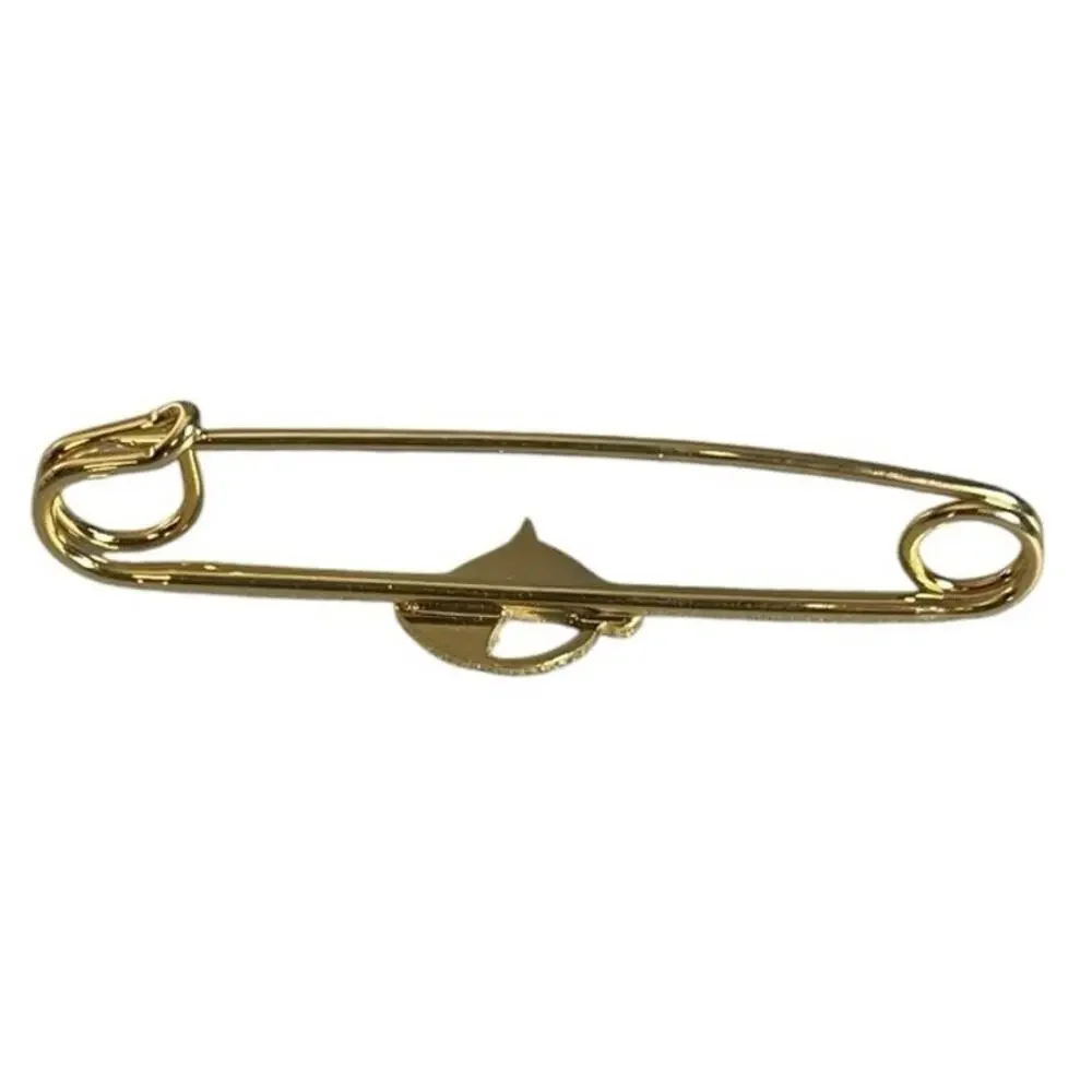 Vintage Gold Tone Equestrian Horse Head Brooch Pin